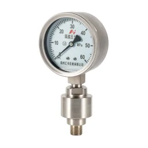 全不锈钢隔膜压力表高压60MPa - 图片 3