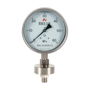 全不锈钢隔膜压力表高压60MPa