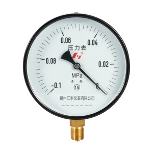 Y100黑铁壳真空表