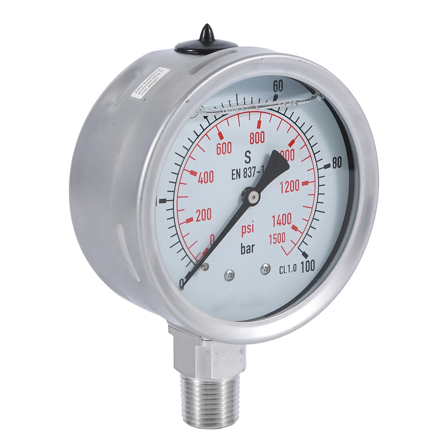 EN 837全不锈钢安全型压力表 - 图片 2